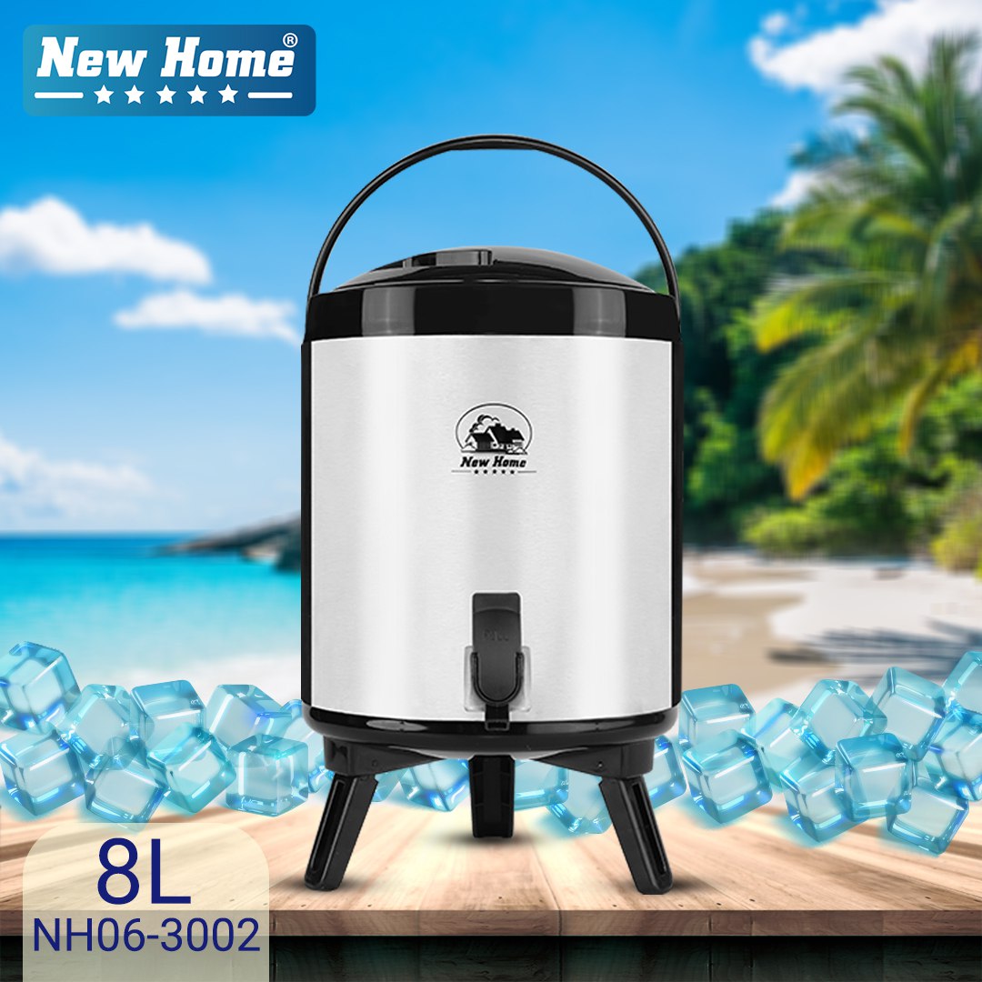 کلمن 8 لیتر استیل نیوهوم بدنه داخلی و خارجی استیل ضد زنگ کد 3002
