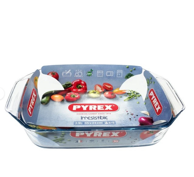 ظرف پخت پیرکس سری Irresistible مدل مستطیل کد 408