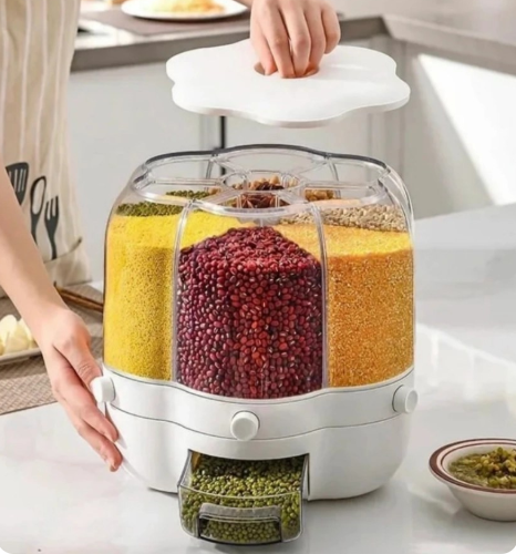 جاحبوباتی چرخشی طرح گل 6 خانه (اکرولیک)
