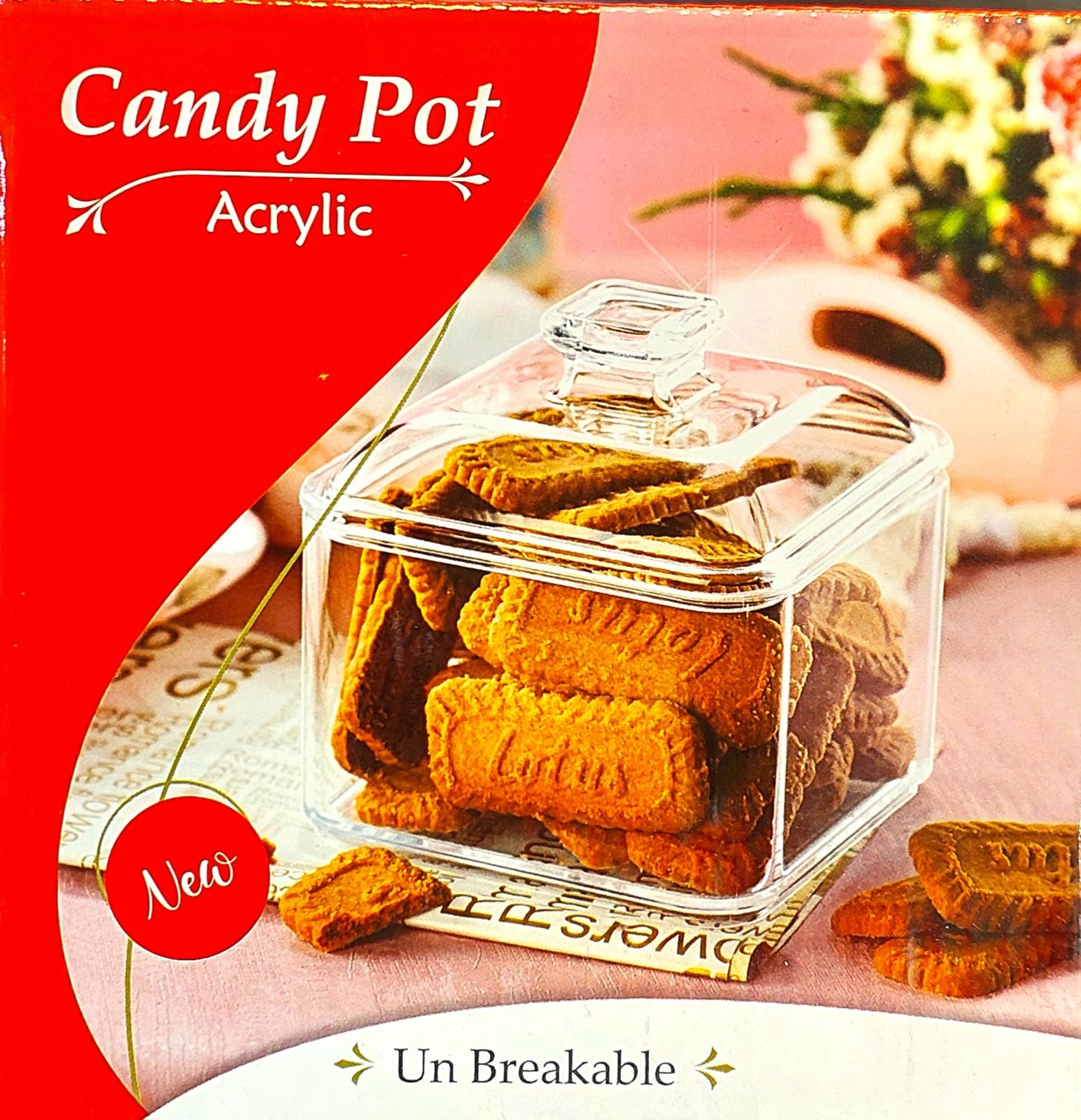 شکلات خوری مربع اکرولیک کد 1395